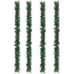 VidaXL Christmas Garlands 4 Pcs Green 270 Cm PVC -VIDAXL DECOR SHOP image 4 284308