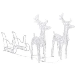 VidaXL Reindeers & Sleigh Christmas Decoration 320 LEDs Acrylic 22 VidaXL Reindeers & Sleigh Christmas Decoration 320 LEDs Acrylic -VIDAXL DECOR SHOP image 4 3100424
