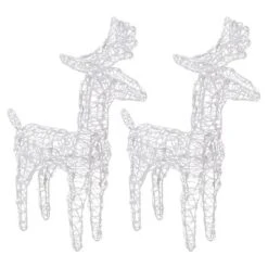 VidaXL Christmas Reindeers 4 Pcs Multicolour 160 LEDs Acrylic 18 VidaXL Christmas Reindeers 4 Pcs Multicolour 160 LEDs Acrylic -VIDAXL DECOR SHOP image 4 3154261