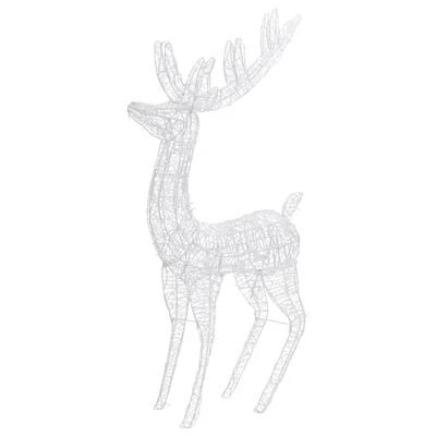 VidaXL XXL Acrylic Christmas Reindeers 250 LED 3 Pcs 180 Cm Warm White 6 VidaXL XXL Acrylic Christmas Reindeers 250 LED 3 Pcs 180 Cm Warm White - Image 4
