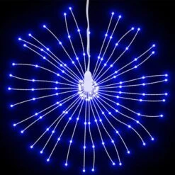 VidaXL Christmas Starburst Lights 140 LEDs 8 Pcs Blue 17 Cm -VIDAXL DECOR SHOP image 4 3190515