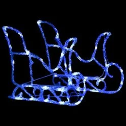 VidaXL Reindeers & Sleigh Christmas Decoration 280x28x55 Cm Acrylic -VIDAXL DECOR SHOP image 4 328530