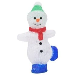 VidaXL LED Christmas Acrylic Snowman Figure Indoor And Outdoor 30cm -VIDAXL DECOR SHOP image 4 328788