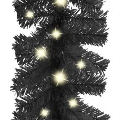 VidaXL Christmas Garland With LED Lights 10 M Black -VIDAXL DECOR SHOP image 4 329190