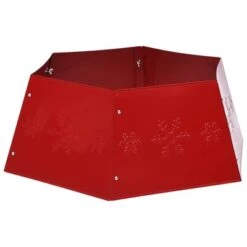 VidaXL Christmas Tree Skirt Red Ø68x25 Cm -VIDAXL DECOR SHOP image 4 331304