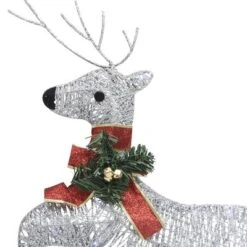 VidaXL Christmas Reindeers 2 Pcs Silver 40 LEDs -VIDAXL DECOR SHOP image 4 342684