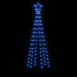 VidaXL Christmas Cone Tree Blue 108 LEDs 70x180 Cm -VIDAXL DECOR SHOP image 4 343488