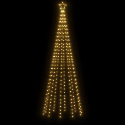 VidaXL Christmas Cone Tree Warm White 310 LEDs 100x300 Cm 6 VidaXL Christmas Cone Tree Warm White 310 LEDs 100x300 Cm - Image 4