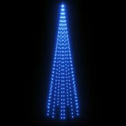 VidaXL Christmas Tree On Flagpole Blue 310 LEDs 300 Cm -VIDAXL DECOR SHOP image 4 343524
