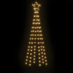 VidaXL Christmas Tree With Spike Warm White 108 LEDs 180 Cm -VIDAXL DECOR SHOP image 4 343550