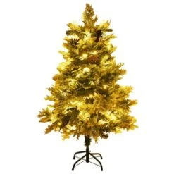VidaXL Christmas Tree With LEDs&Pine Cones Green 120 Cm PVC&PE 14 VidaXL Christmas Tree With LEDs&Pine Cones Green 120 Cm PVC&PE -VIDAXL DECOR SHOP image 4 344295