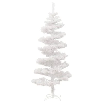VidaXL Swirl Christmas Tree With Stand And LEDs White 150 Cm PVC 6 VidaXL Swirl Christmas Tree With Stand And LEDs White 150 Cm PVC - Image 4