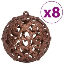 VidaXL Christmas Baubles 100 Pcs Brown 3 / 4 / 6 Cm -VIDAXL DECOR SHOP image 4 356099