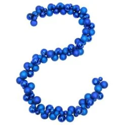 VidaXL Christmas Balls Garland Blue 175 Cm Polystyrene -VIDAXL DECOR SHOP image 4 356140