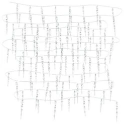 VidaXL Christmas Icicle Light 200 LEDs Cold White 20 M Acrylic PVC 15 VidaXL Christmas Icicle Light 200 LEDs Cold White 20 M Acrylic PVC -VIDAXL DECOR SHOP image 4 356228