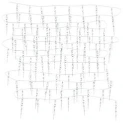 VidaXL Christmas Icicle Light 200 LEDs Blue 20 M Acrylic PVC -VIDAXL DECOR SHOP image 4 356229