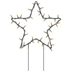 VidaXL Christmas Light Decorations With Spikes 3 Pcs Star 50 LEDs 29 Cm -VIDAXL DECOR SHOP image 4 357717