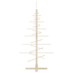 VidaXL Wooden Christmas Tree For Decoration 125 Cm Solid Wood Pine -VIDAXL DECOR SHOP image 4 357989