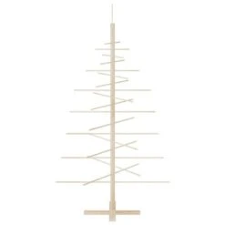 VidaXL Wooden Christmas Tree For Decoration 150 Cm Solid Wood Pine -VIDAXL DECOR SHOP image 4 357990