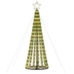 VidaXL Christmas Tree Light Cone 275 LEDs Warm White 180 Cm -VIDAXL DECOR SHOP image 4 358064
