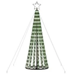 VidaXL Christmas Tree Light Cone 275 LEDs Cold White 180 Cm -VIDAXL DECOR SHOP image 4 358065