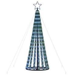 VidaXL Christmas Tree Light Cone 275 LEDs Blue 180 Cm -VIDAXL DECOR SHOP image 4 358066