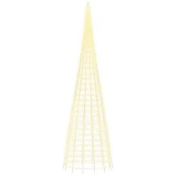 VidaXL Christmas Tree Light On Flagpole 3000 LEDs Warm White 800 Cm 16 VidaXL Christmas Tree Light On Flagpole 3000 LEDs Warm White 800 Cm -VIDAXL DECOR SHOP image 4 358126