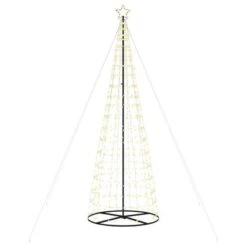 VidaXL Christmas Tree Light Cone 570 LEDs Warm White 300 Cm -VIDAXL DECOR SHOP image 4 358127