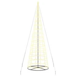 VidaXL Christmas Tree Light Cone 1554 LEDs Warm White 500 Cm -VIDAXL DECOR SHOP image 4 358128