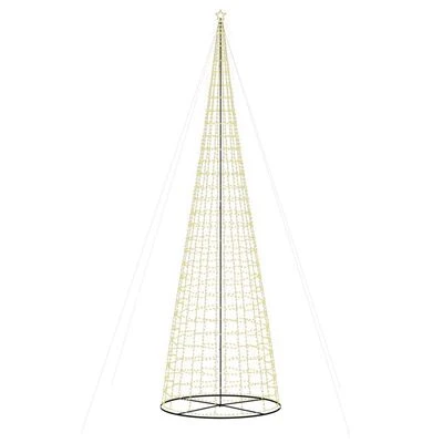VidaXL Christmas Tree Light Cone 3020 LEDs Warm White 800 Cm 6 VidaXL Christmas Tree Light Cone 3020 LEDs Warm White 800 Cm - Image 4