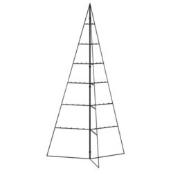 VidaXL Metal Christmas Tree For Decoration Black 140 Cm -VIDAXL DECOR SHOP image 4 359601