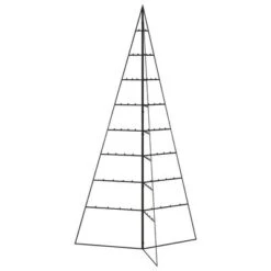 VidaXL Metal Christmas Tree For Decoration Black 180 Cm -VIDAXL DECOR SHOP image 4 359602