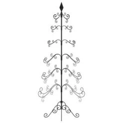 VidaXL Metal Christmas Tree For Decoration Black 215 Cm -VIDAXL DECOR SHOP image 4 359609
