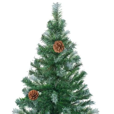 VidaXL Frosted Christmas Tree With Pinecones 150 Cm 6 VidaXL Frosted Christmas Tree With Pinecones 150 Cm - Image 4