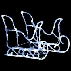 VidaXL Reindeers & Sleigh Christmas Decoration 240 LEDs Acrylic -VIDAXL DECOR SHOP image 5 3100420