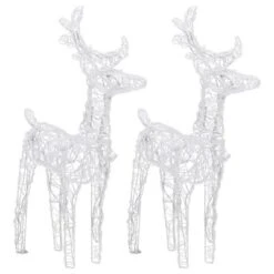 VidaXL Reindeers & Sleigh Christmas Decoration 320 LEDs Acrylic -VIDAXL DECOR SHOP image 5 3100423