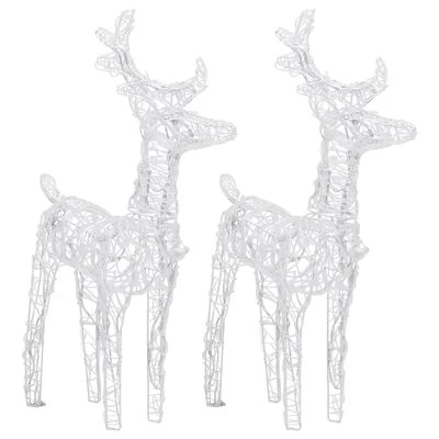 VidaXL Reindeers & Sleigh Christmas Decoration 320 LEDs Acrylic 7 VidaXL Reindeers & Sleigh Christmas Decoration 320 LEDs Acrylic - Image 5