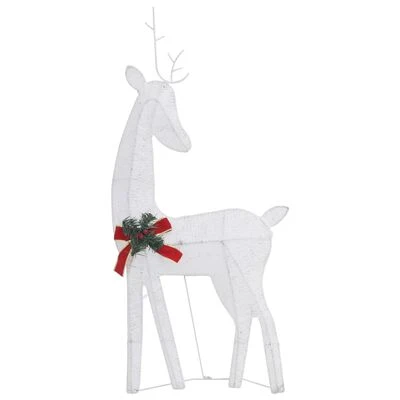 VidaXL Christmas Reindeers 6 Pcs White Cold White Mesh 7 VidaXL Christmas Reindeers 6 Pcs White Cold White Mesh - Image 5