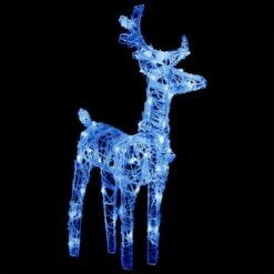 VidaXL Christmas Reindeers 4 Pcs Blue 160 LEDs Acrylic -VIDAXL DECOR SHOP image 5 3154258