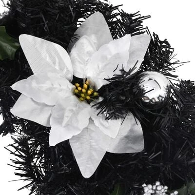 VidaXL Christmas Arch With LED Lights Black 90 Cm PVC 7 VidaXL Christmas Arch With LED Lights Black 90 Cm PVC - Image 5