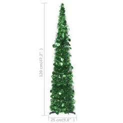 VidaXL Pop-up Artificial Christmas Tree Green 120 Cm PET -VIDAXL DECOR SHOP image 5 320988