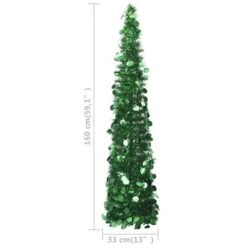 VidaXL Pop-up Artificial Christmas Tree Green 150 Cm PET -VIDAXL DECOR SHOP image 5 320989