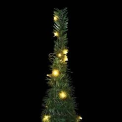 VidaXL Pop-up String Artificial Christmas Tree With LED Green 210 Cm -VIDAXL DECOR SHOP image 5 321525