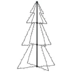 VidaXL Christmas Cone Tree 160 LEDs Indoor And Outdoor 78x120 Cm -VIDAXL DECOR SHOP image 5 328567