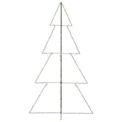 VidaXL Christmas Cone Tree 360 LEDs Indoor And Outdoor 143x250 Cm -VIDAXL DECOR SHOP image 5 328595
