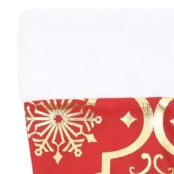VidaXL Luxury Christmas Tree Skirt With Sock Red 122 Cm Fabric 20 VidaXL Luxury Christmas Tree Skirt With Sock Red 122 Cm Fabric -VIDAXL DECOR SHOP image 5 330276