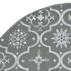 VidaXL Luxury Christmas Tree Skirt With Sock Grey 122 Cm Fabric 19 VidaXL Luxury Christmas Tree Skirt With Sock Grey 122 Cm Fabric -VIDAXL DECOR SHOP image 5 330282