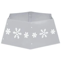 VidaXL Christmas Tree Skirt Silver And White Ø68x25 Cm -VIDAXL DECOR SHOP image 5 331305