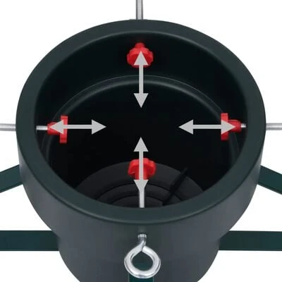 VidaXL Christmas Tree Stand Black 46x46x19 Cm 7 VidaXL Christmas Tree Stand Black 46x46x19 Cm - Image 5