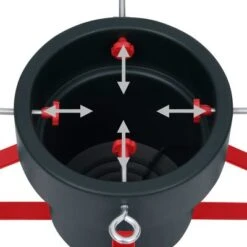 VidaXL Christmas Tree Stand Green And Red 46x46x19 Cm -VIDAXL DECOR SHOP image 5 331310